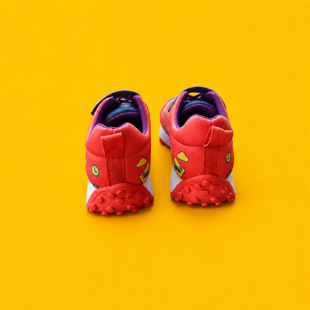 Globetrotters Adventure Red Kids Sneakers