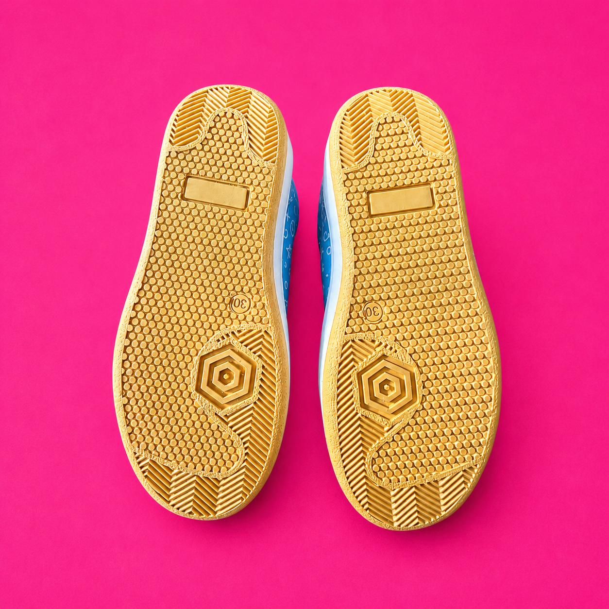 Doodledrift Blue Scribble Kids Sneakers