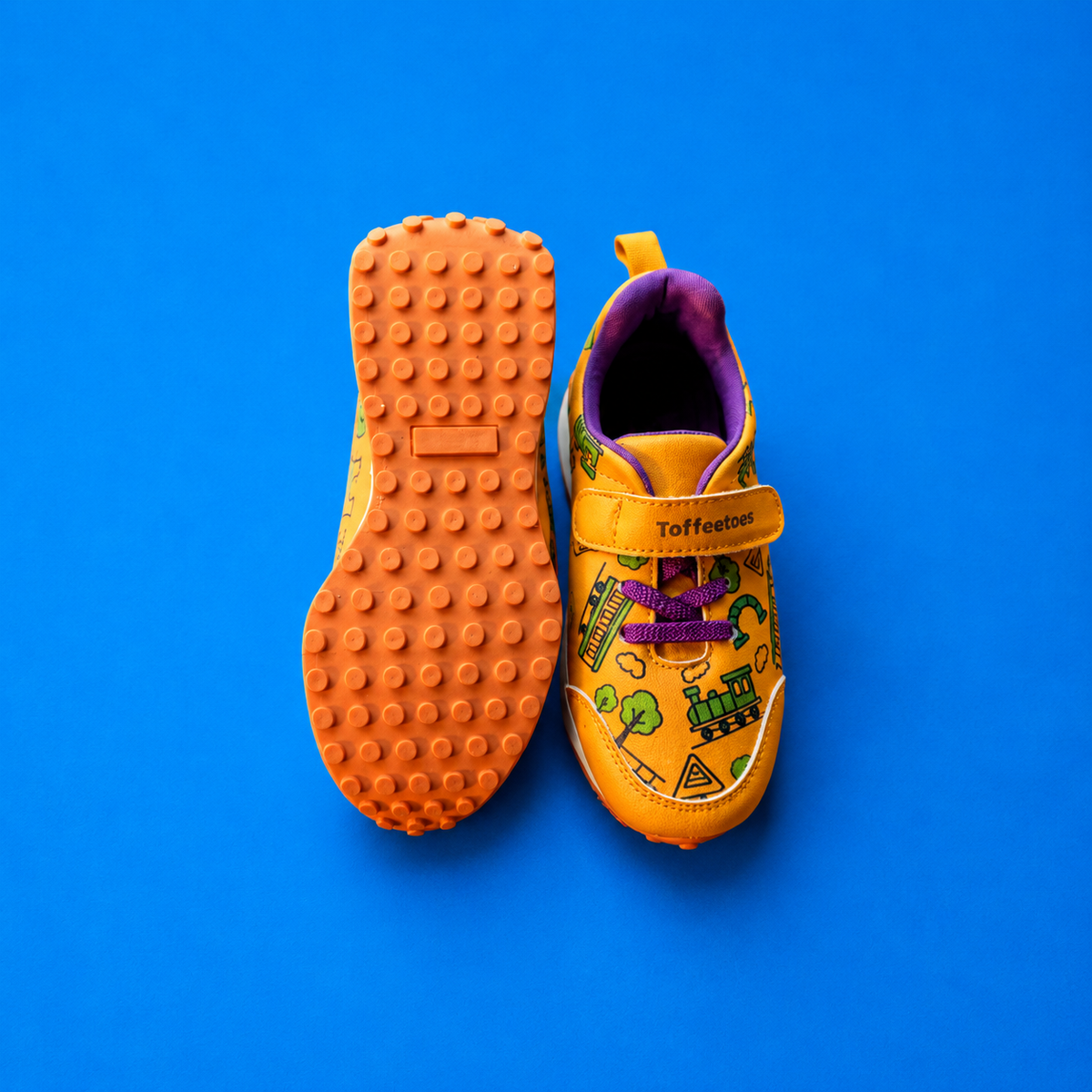 Globetrotters Train Orange Kids Sneakers