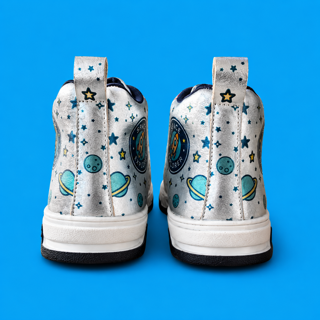 Astroknots Lunar Silver Kids Sneakers