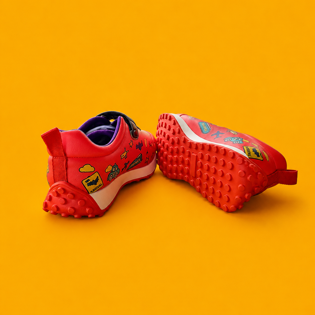 Globetrotters Adventure Red Kids Sneakers