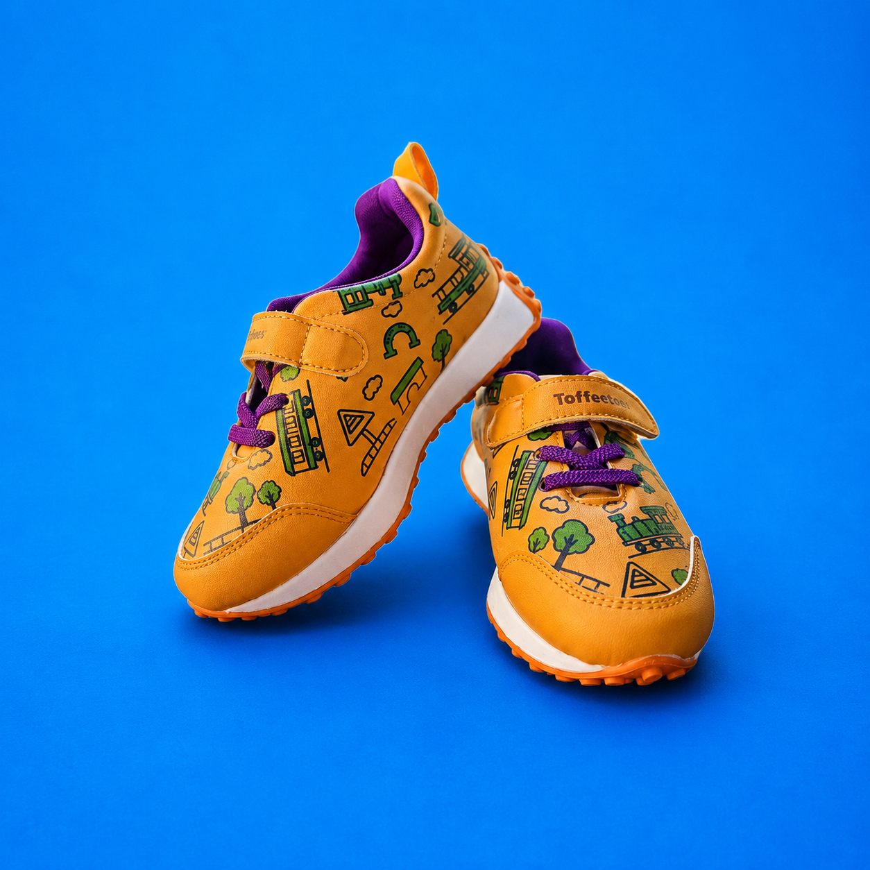 Globetrotters Train Orange Kids Sneakers