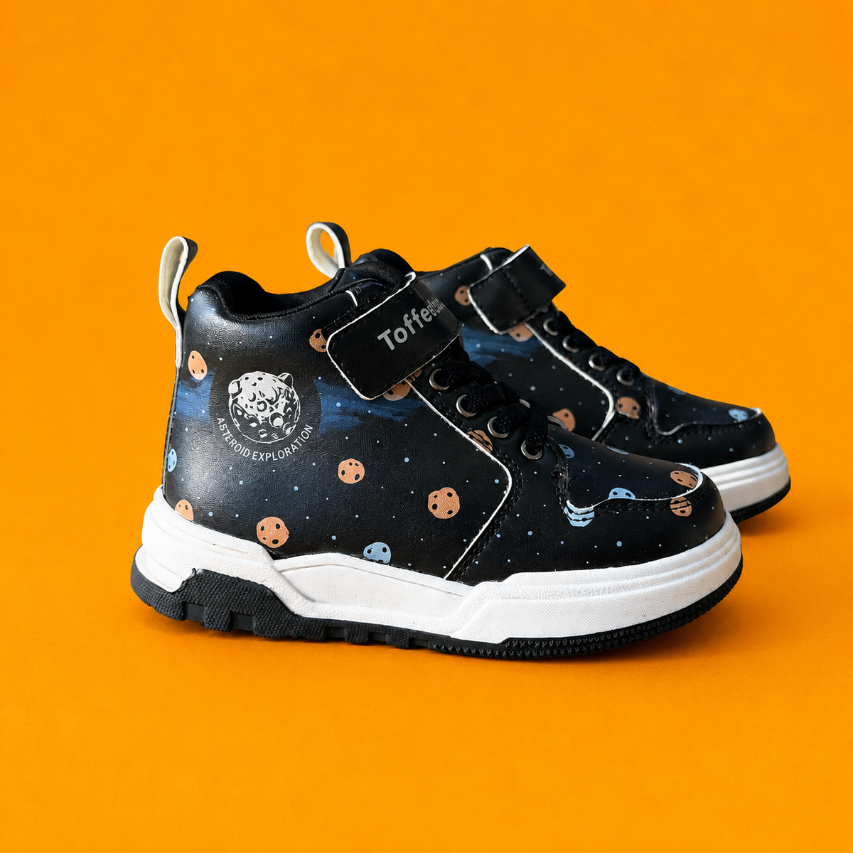 Astroknots Asteroid Black Kids Sneakers